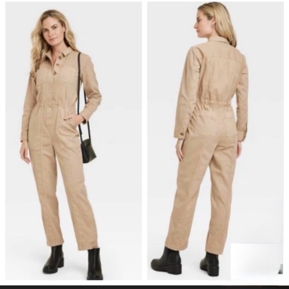Universal Thread Tan Utility Jumpsuit